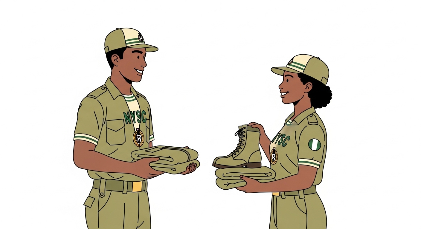 Corps members swapping kit